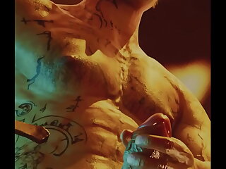 In this animated solo scene, the captivating DBD Vittorio Toscano indulges in self-pleasure. His skilled hands work magic on his impressive member, culminating in an explosive climax. This SFM cartoon is a tantalizing feast for the senses.