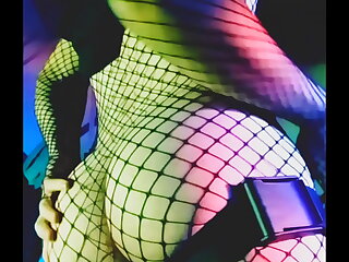 Verga-challenged gay amateur teases with his BDSM fishnet lingerie, showcasing his big ass and sensual moves. The video's erotic atmosphere builds as he strips, revealing his amateur cock and enticing viewers with his culazo.